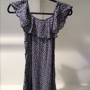 Dress in floral pattern